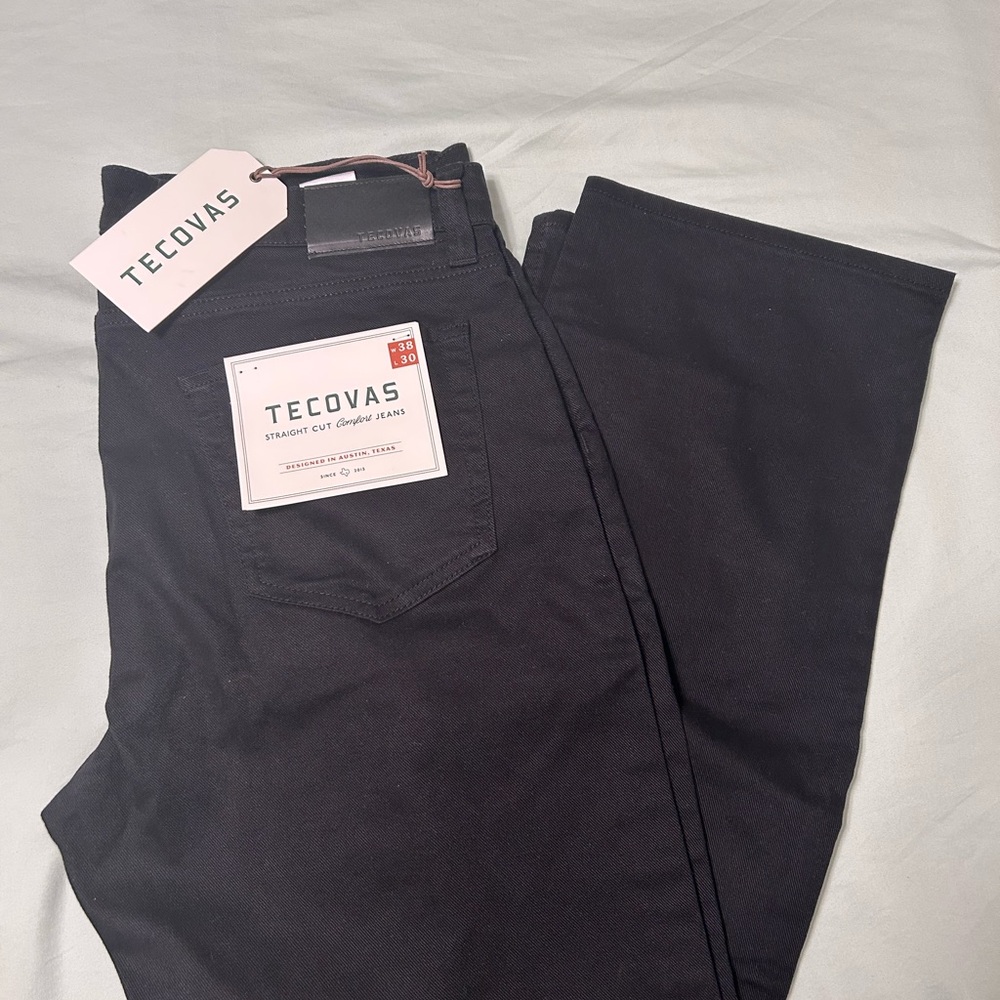 Tecovas Men’s Straight Jeans in Black